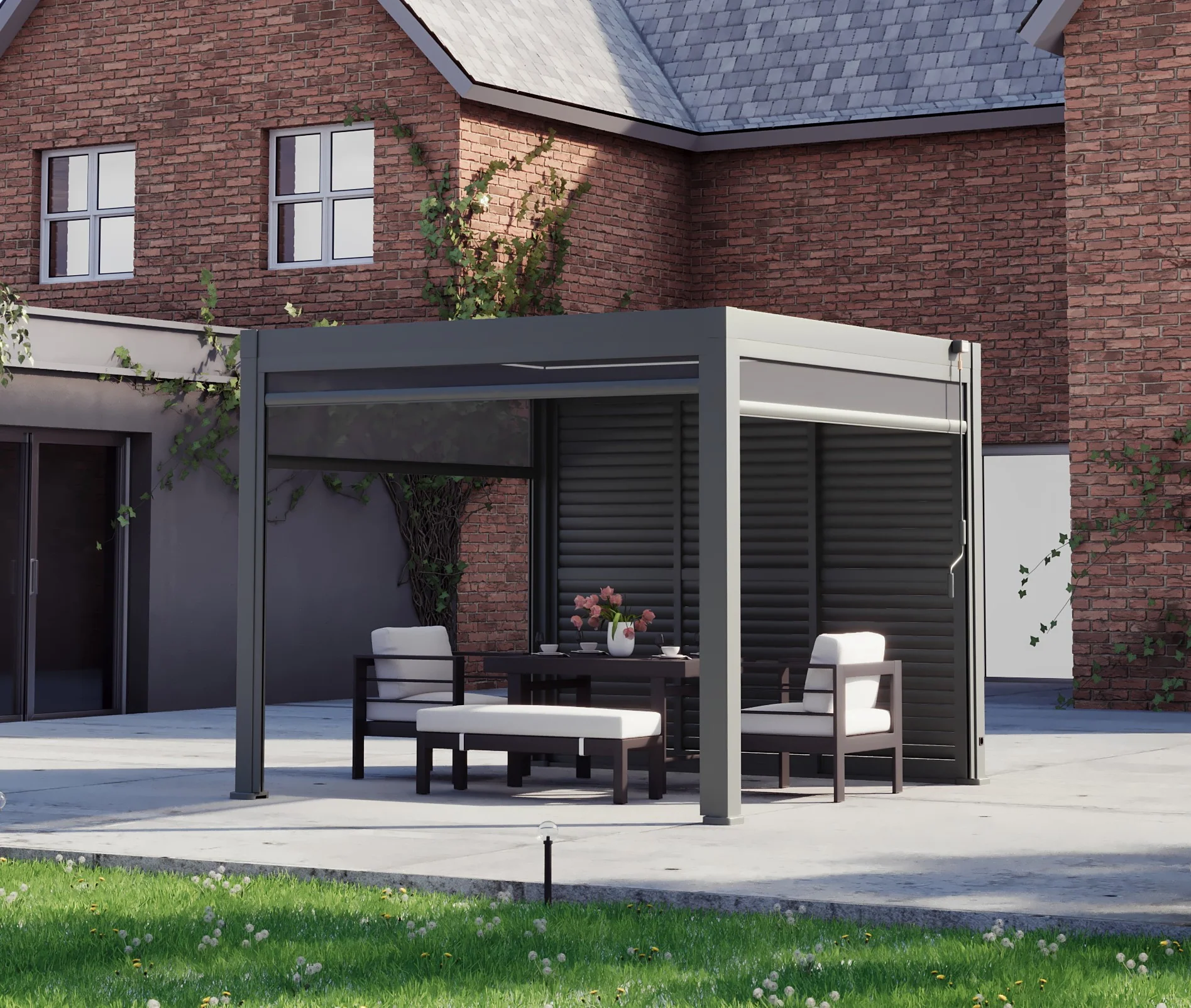 3m Aluminium Louvre Sliding Door System | All LuxShade™ & SplitZone™ 3x6 Compatible - Image 4