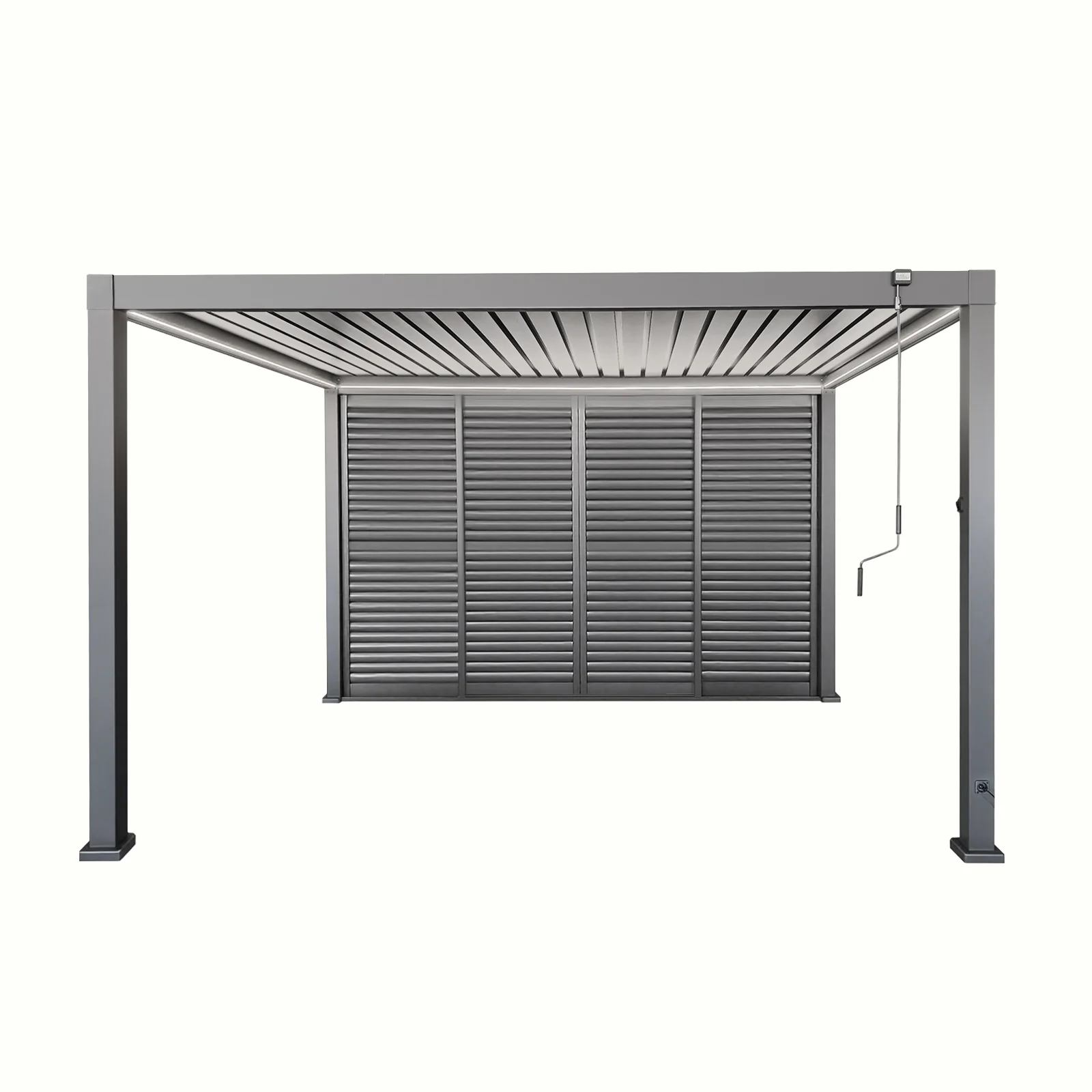 4m Aluminium Shuttered Louvre Sliding Door | LuxShade™ 3x4 Compatible - Image 11