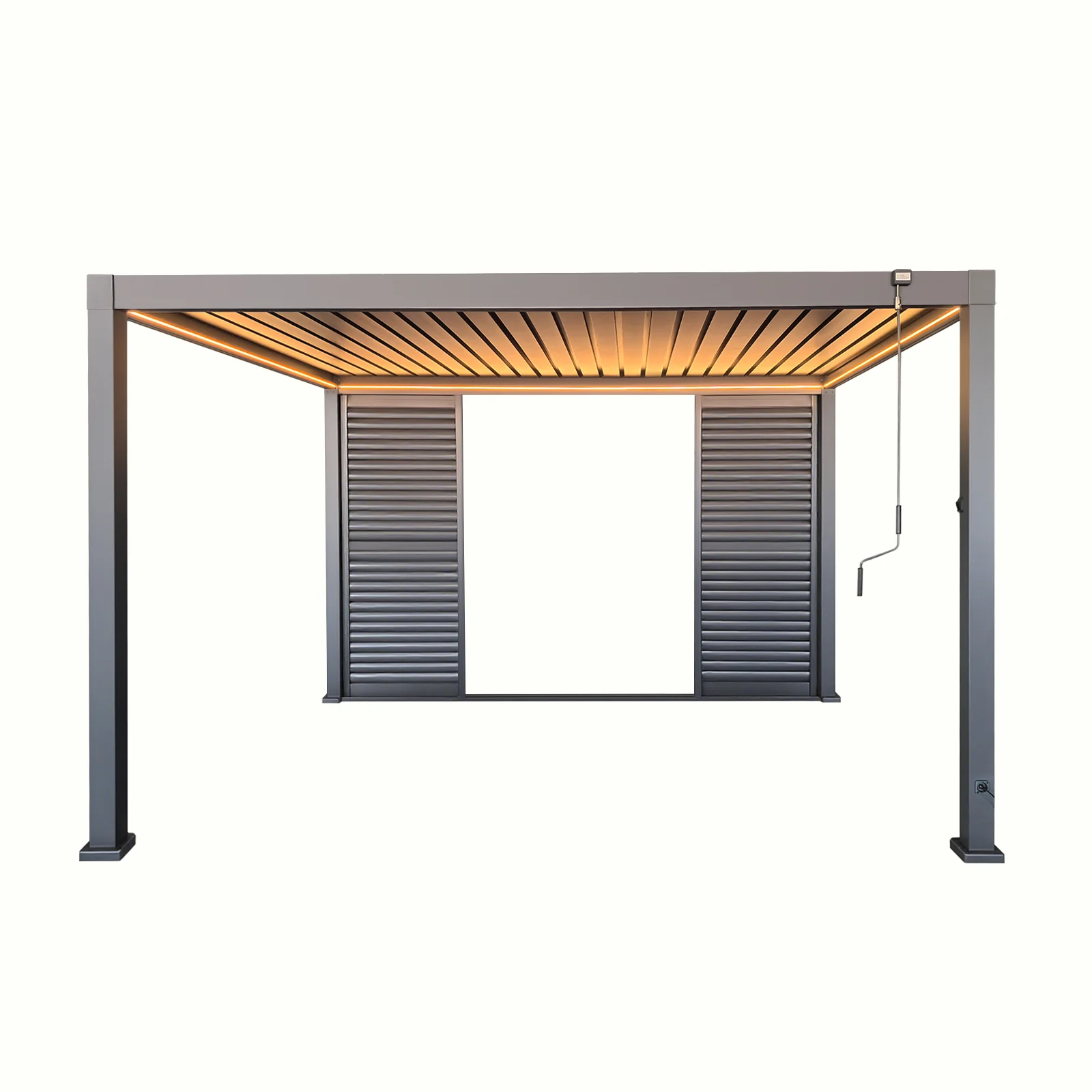 4m Aluminium Shuttered Louvre Sliding Door | LuxShade™ 3x4 Compatible - Image 12