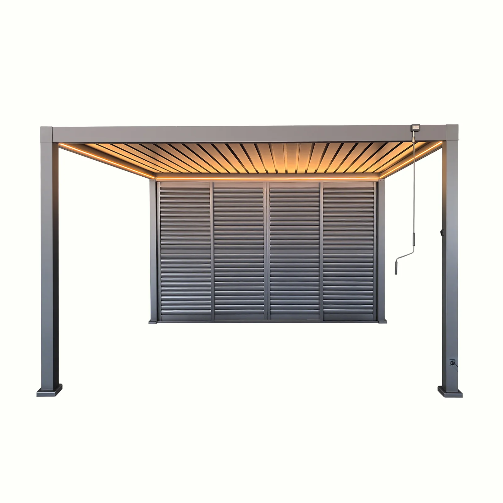 4m Aluminium Shuttered Louvre Sliding Door | LuxShade™ 3x4 Compatible - Image 13
