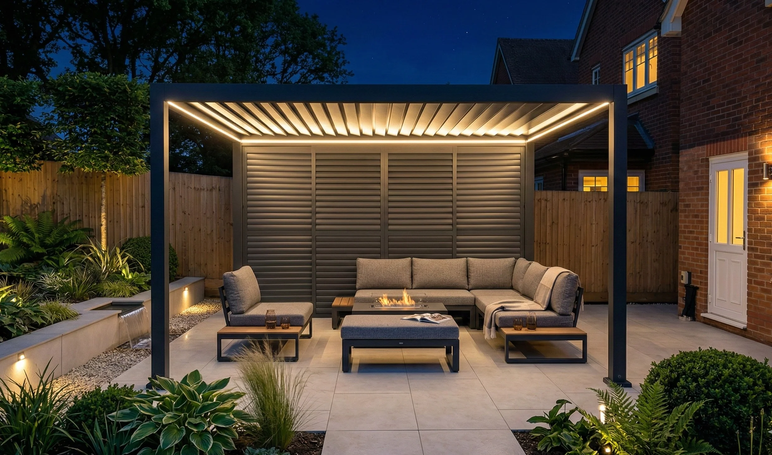 4m Aluminium Shuttered Louvre Sliding Door | LuxShade™ 3x4 Compatible - Image 7