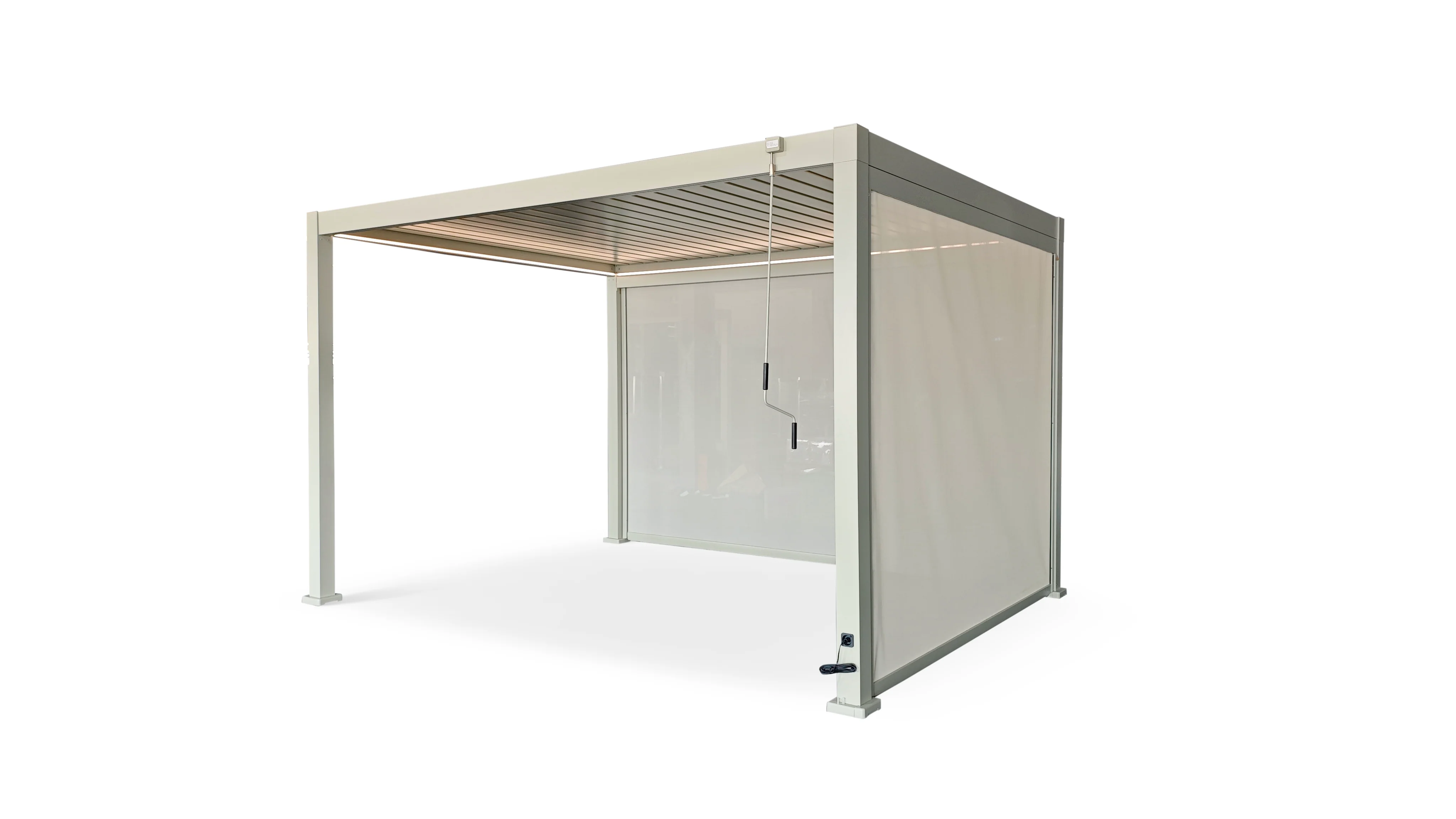 4m Retractable Privacy Windscreen – Pebble | LuxShade™ Compatible - Image 4