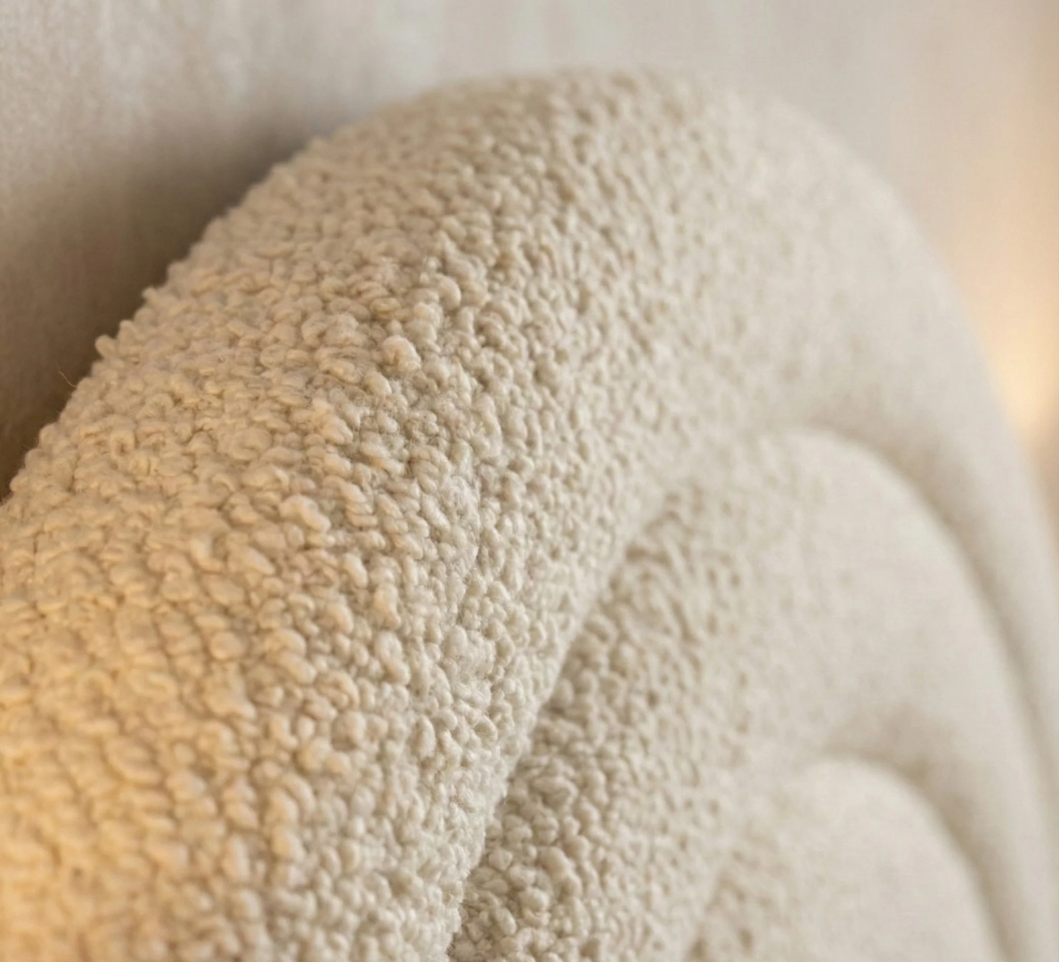 Emma Ottoman Storage Bed - Bouclé "Teddy" Fabric - Size: 5ft King Size - Image 4
