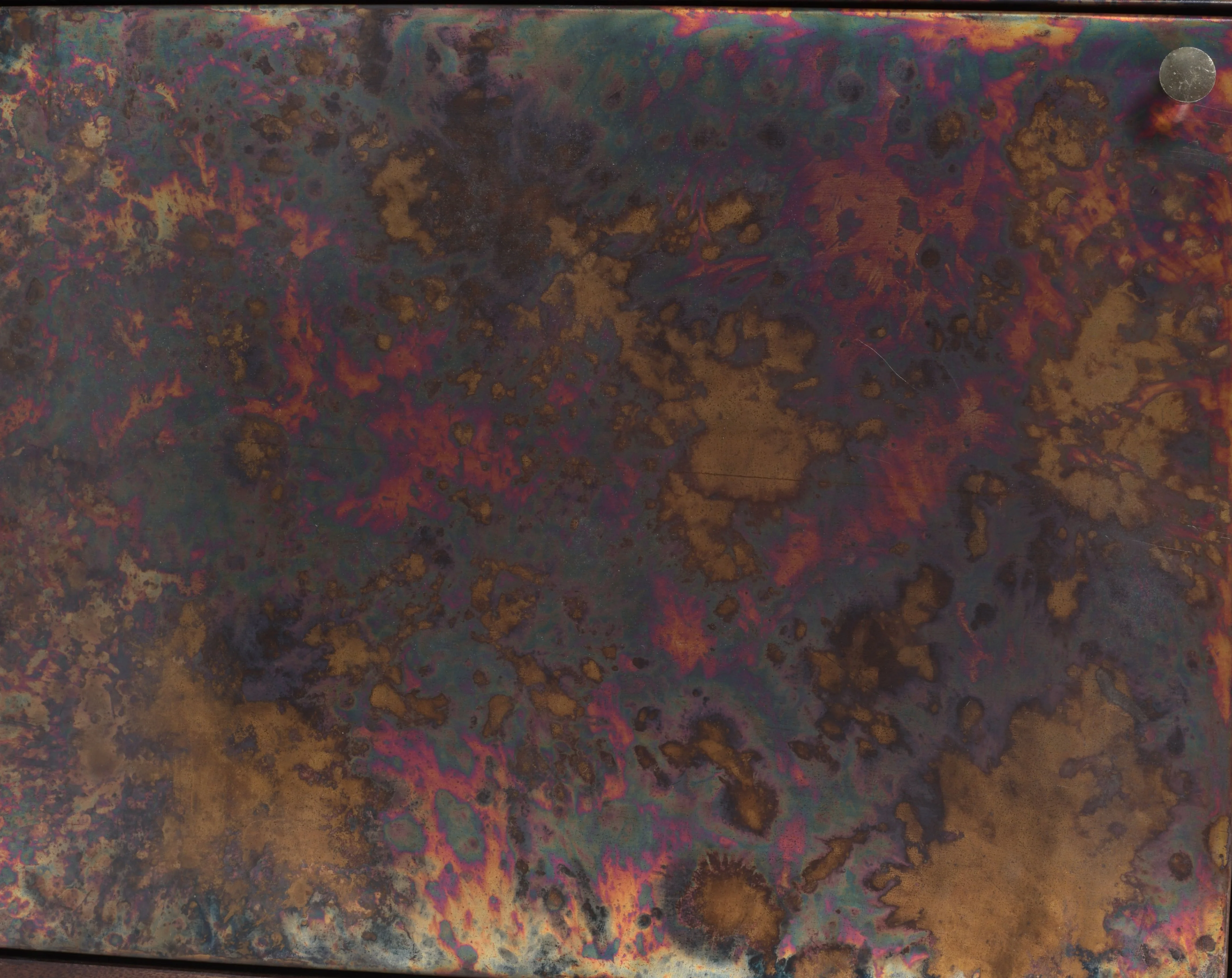 Handcrafted Reactive Patina Metal 4-Door Mango Wood Sideboard (180 cm) - Image 7