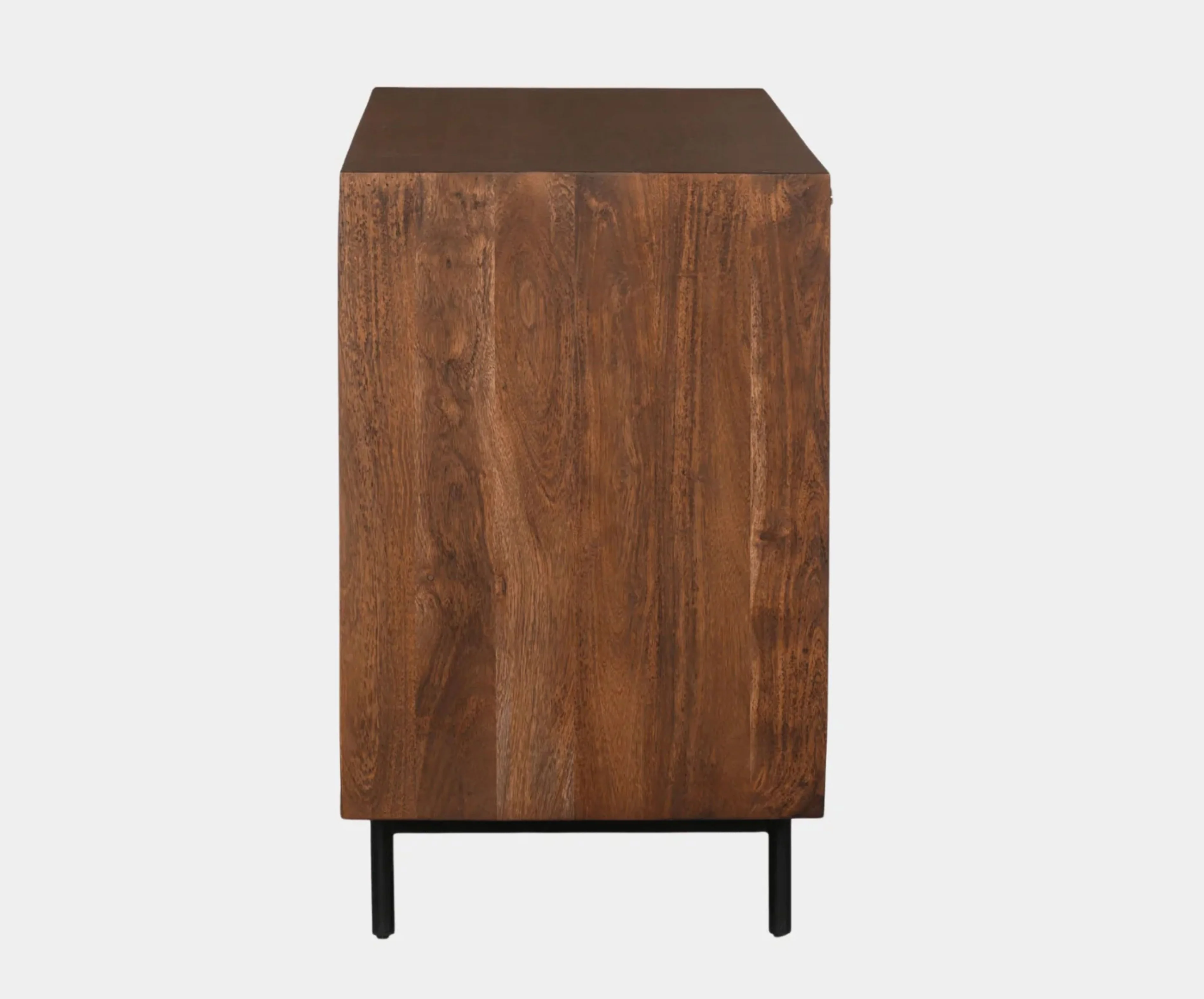Handcrafted Reactive Patina Metal 4-Door Mango Wood Sideboard (180 cm) - Image 8