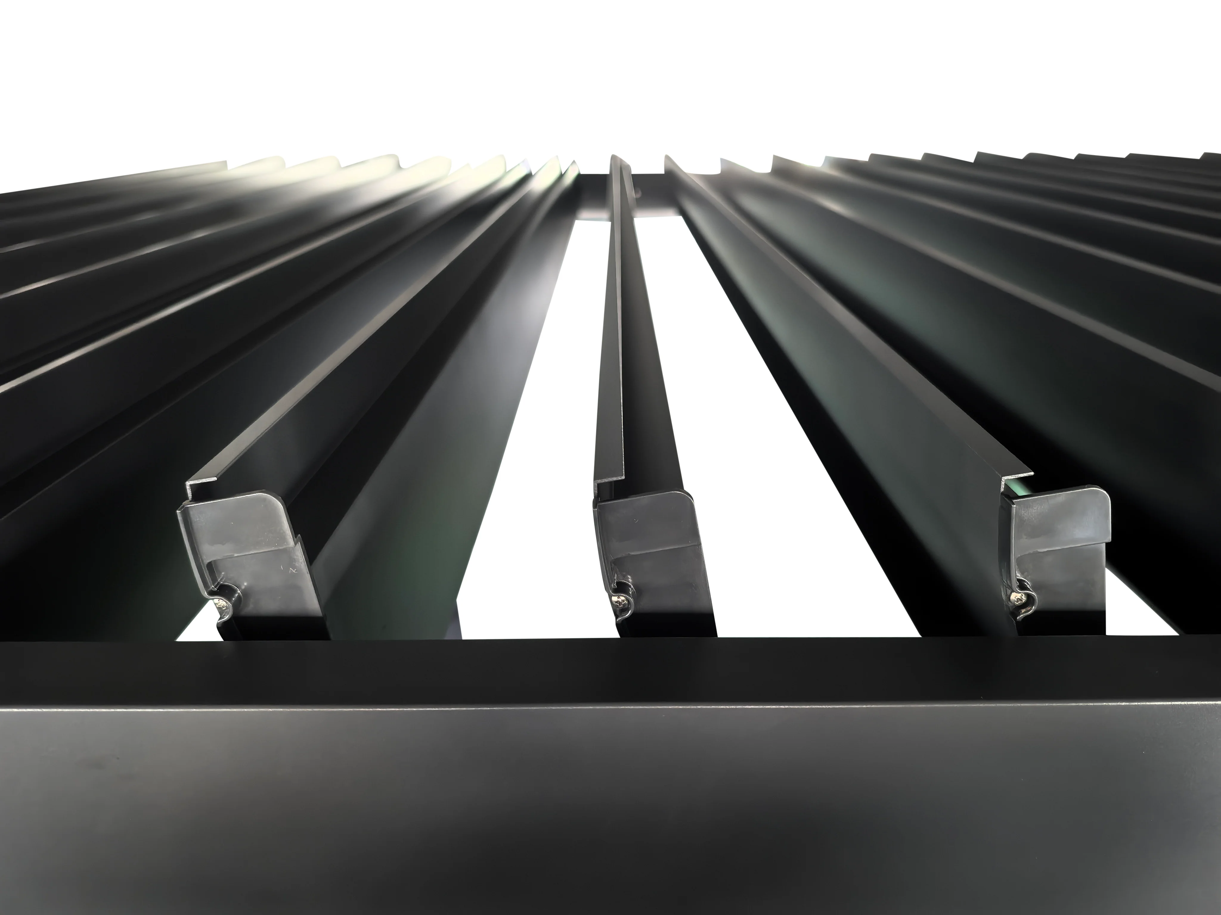 LuxShade™ 3×6m Aluminium Pergola with LEDs, Double-Layered Louvred Roof - Image 20