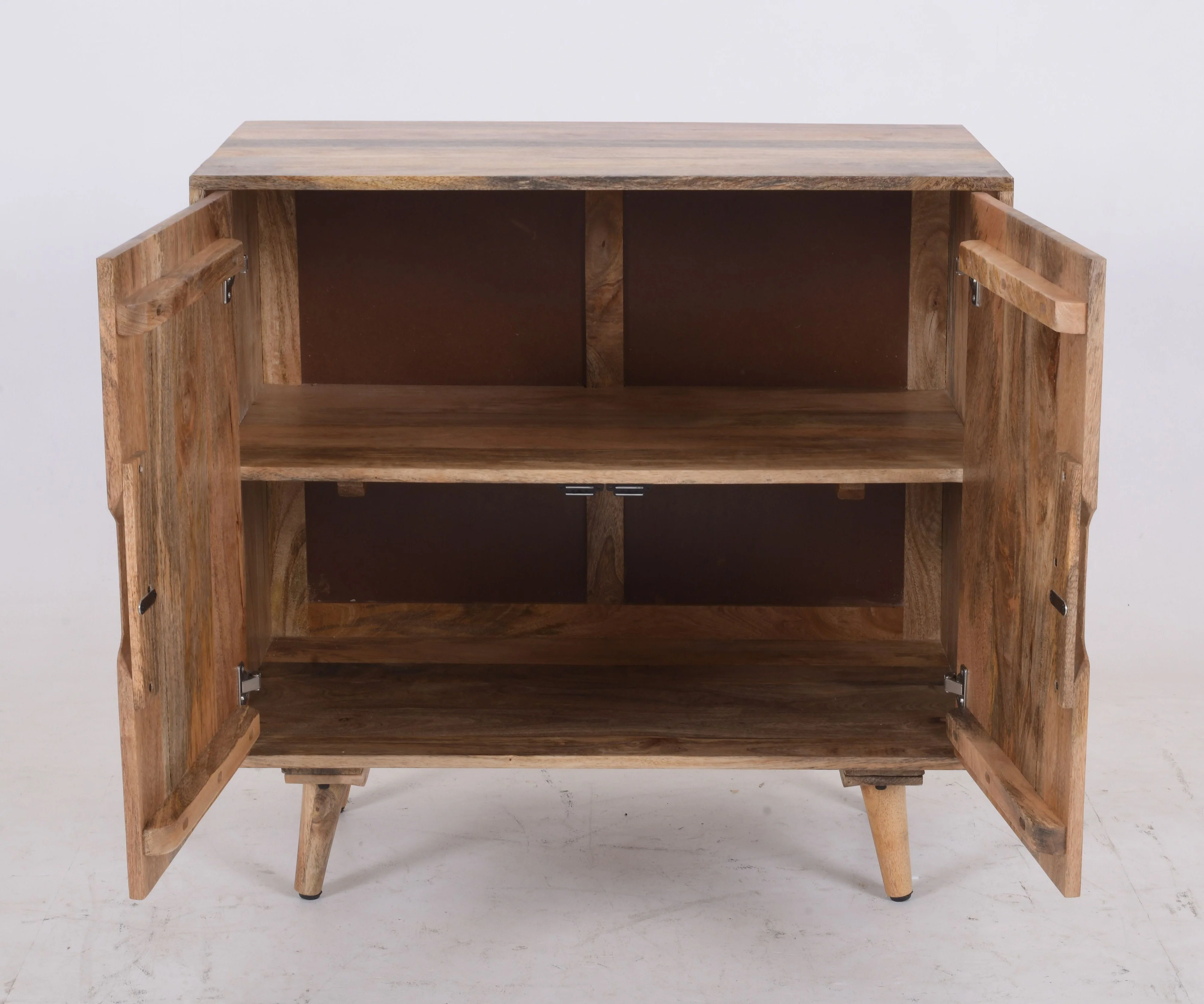 Mango 2-Door Cabinet – 85×45×83cm | Handcrafted Solid Wood Storage Unit - Image 4