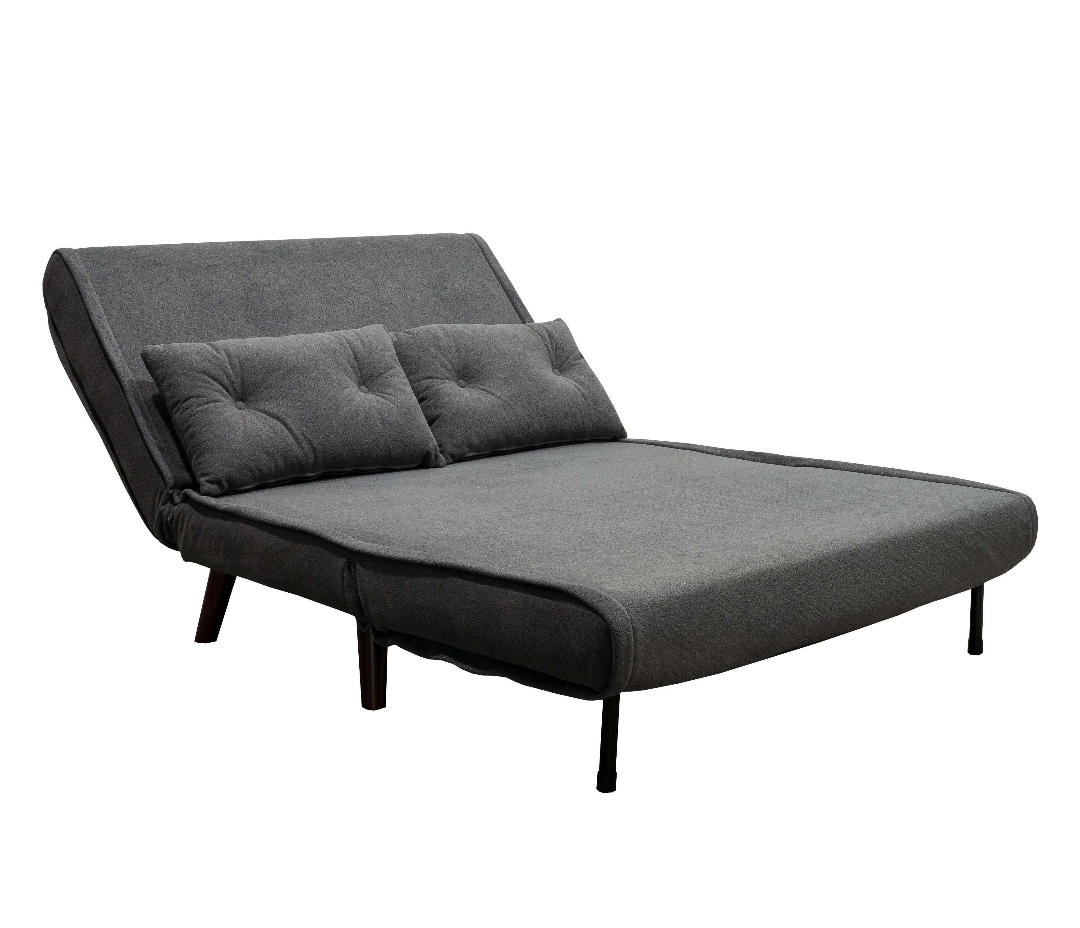 Pep 2 Seater Sofa Bed | Charcoal Bouclé "Teddy" Fabric 121 cm - Image 10