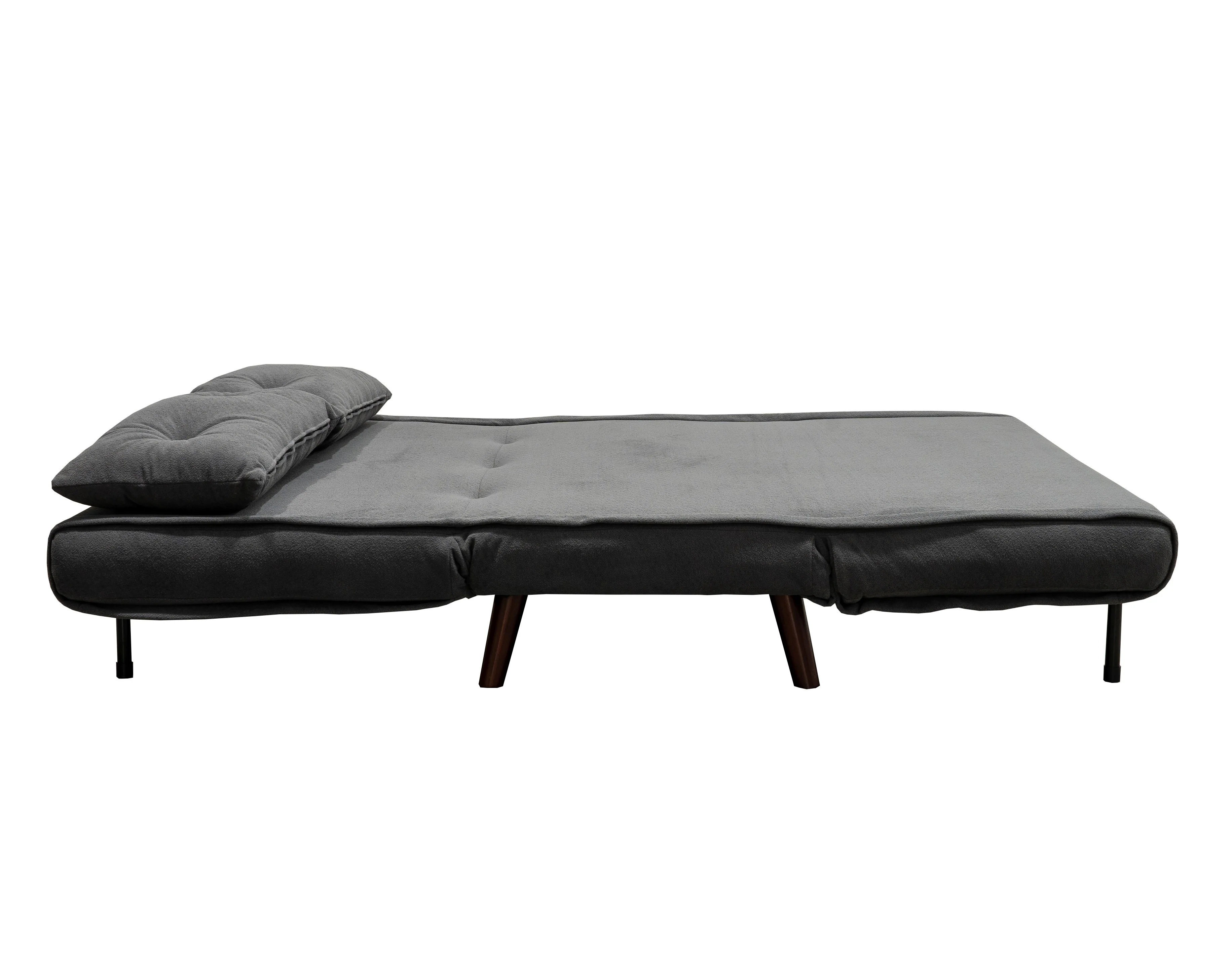 Pep 2 Seater Sofa Bed | Charcoal Bouclé "Teddy" Fabric 121 cm - Image 9