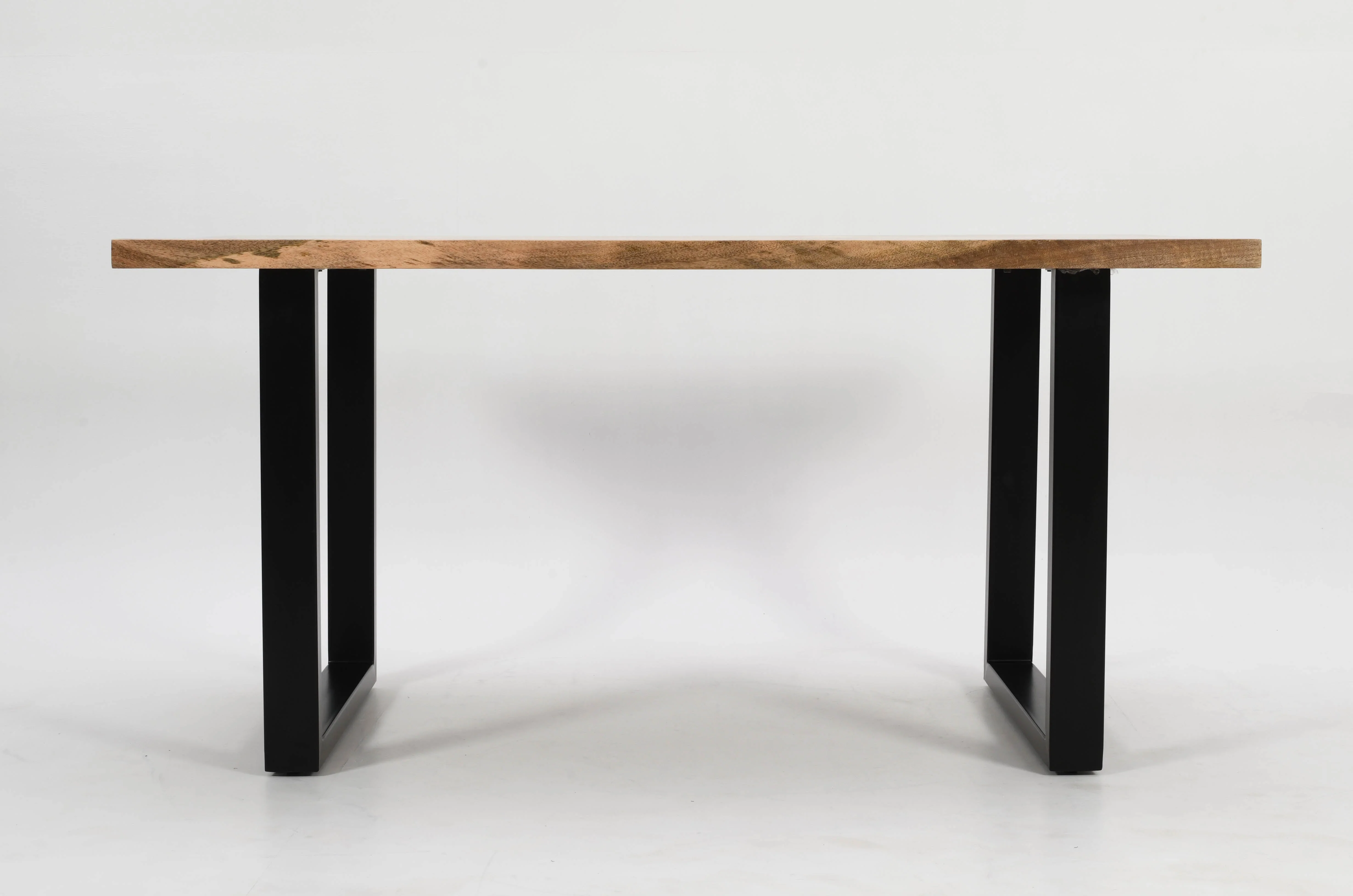 Rectangle Solid Mango Wood Dining Table | Herringbone Design - 160cms - Image 9