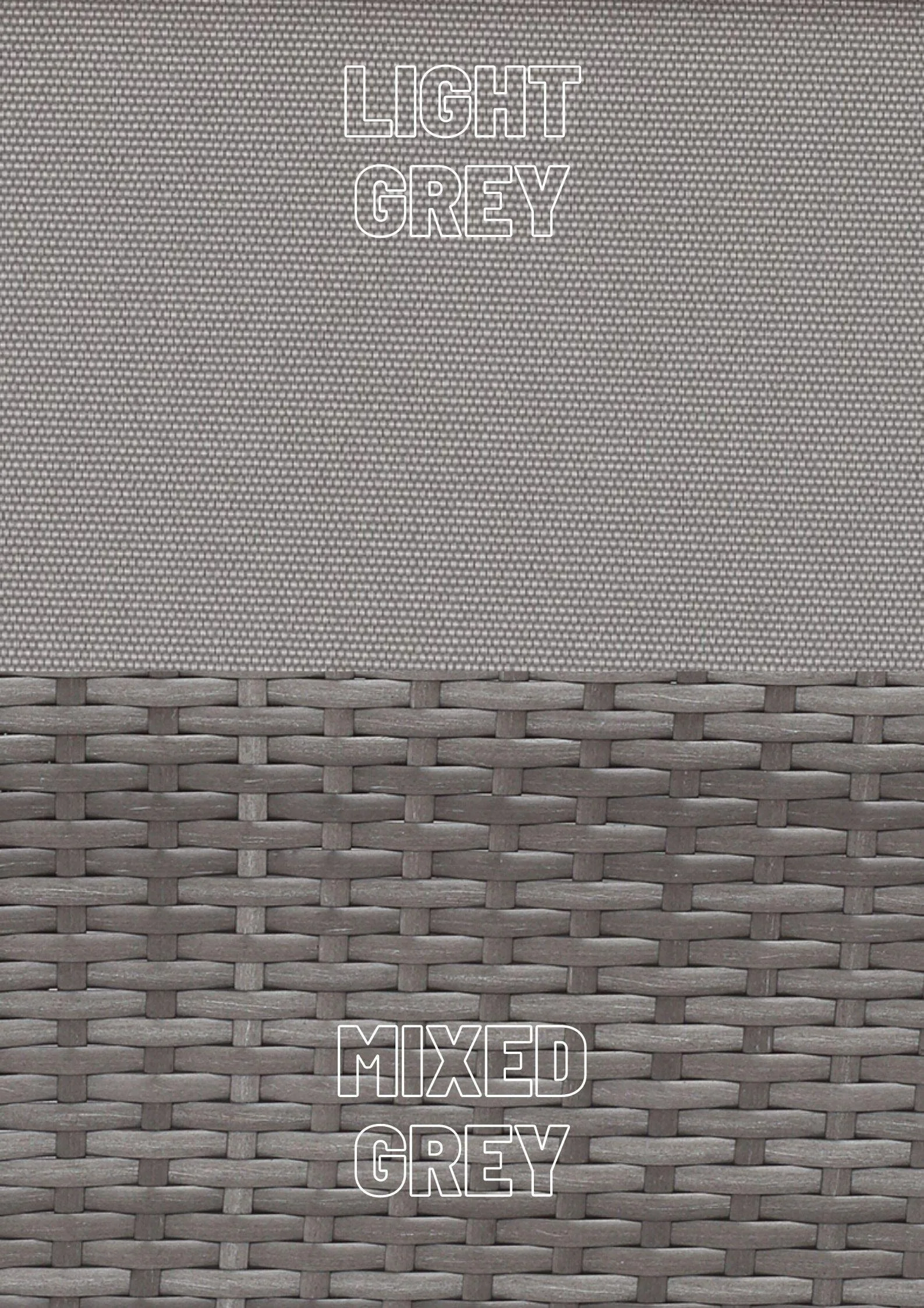 Roma Rattan Garden Furniture Set - Right Corner Sofa | Mixed Grey / Light - Image 3